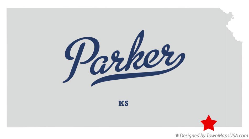 Map of Parker Kansas KS