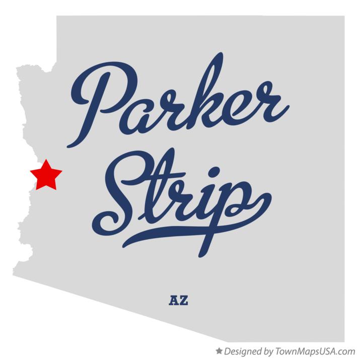 Map of Parker Strip Arizona AZ