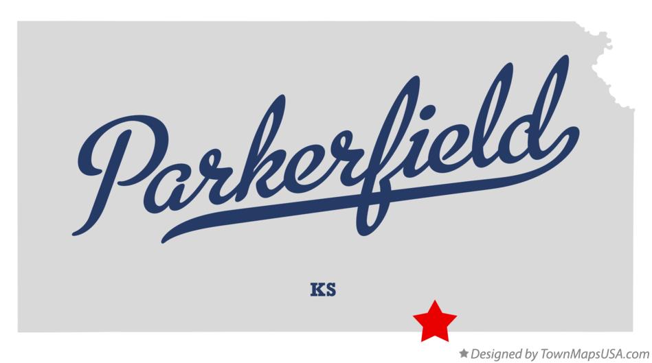 Map of Parkerfield Kansas KS