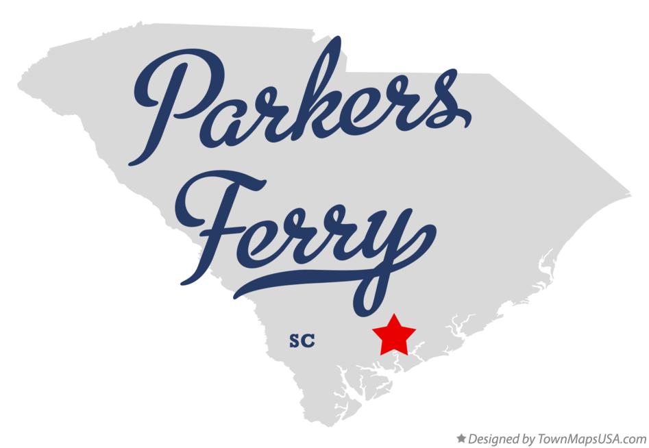 Map of Parkers Ferry South Carolina SC