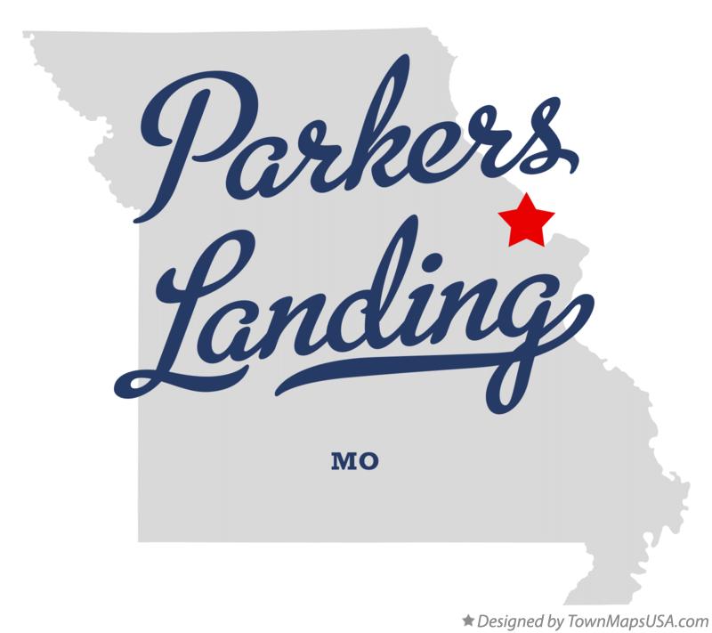 Map of Parkers Landing Missouri MO