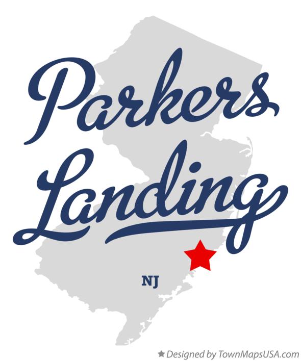 Map of Parkers Landing New Jersey NJ