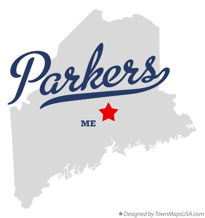 Map of Parkers Maine ME