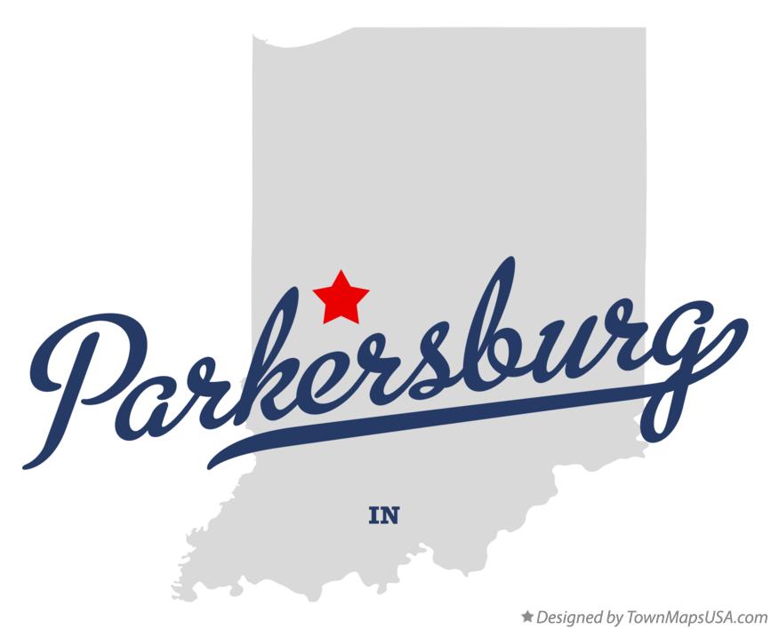 Map of Parkersburg Indiana IN