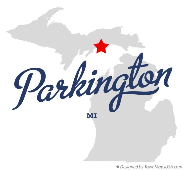 Map of Parkington Michigan MI