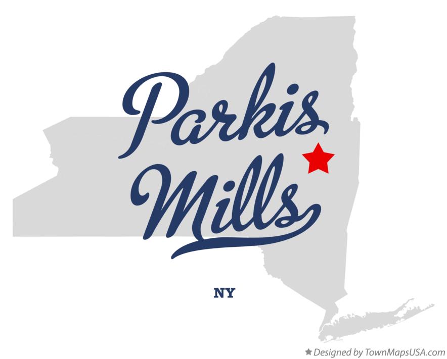 Map of Parkis Mills New York NY
