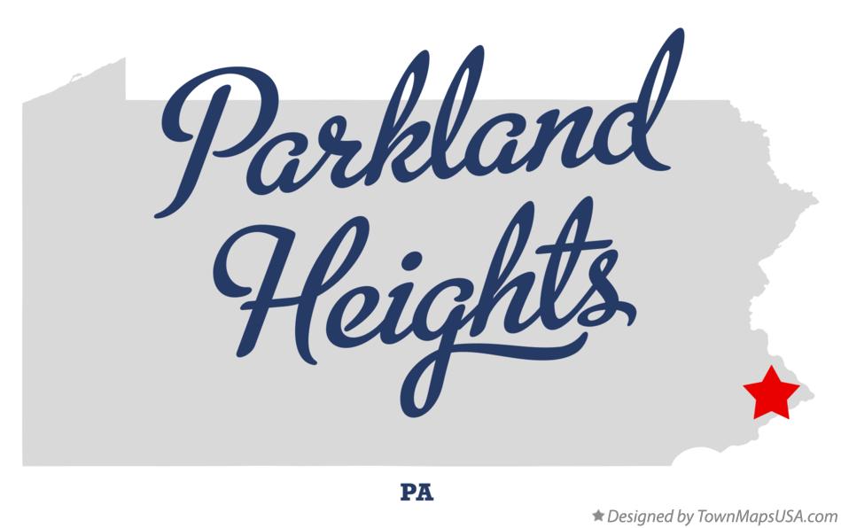Map of Parkland Heights Pennsylvania PA