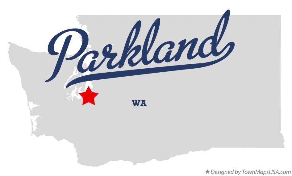 Map of Parkland Washington WA