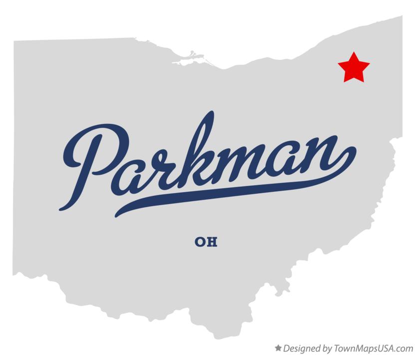 Map of Parkman Ohio OH