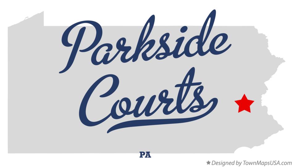 Map of Parkside Courts Pennsylvania PA