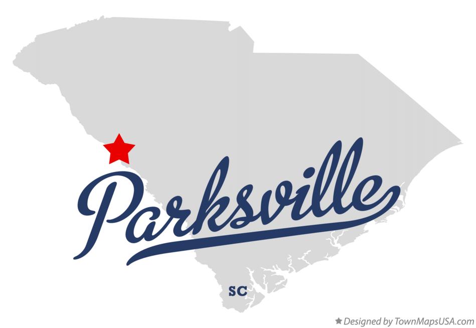 Map of Parksville South Carolina SC