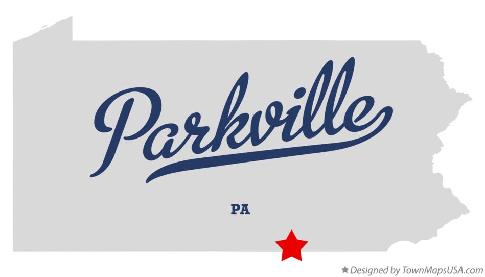 Map of Parkville Pennsylvania PA