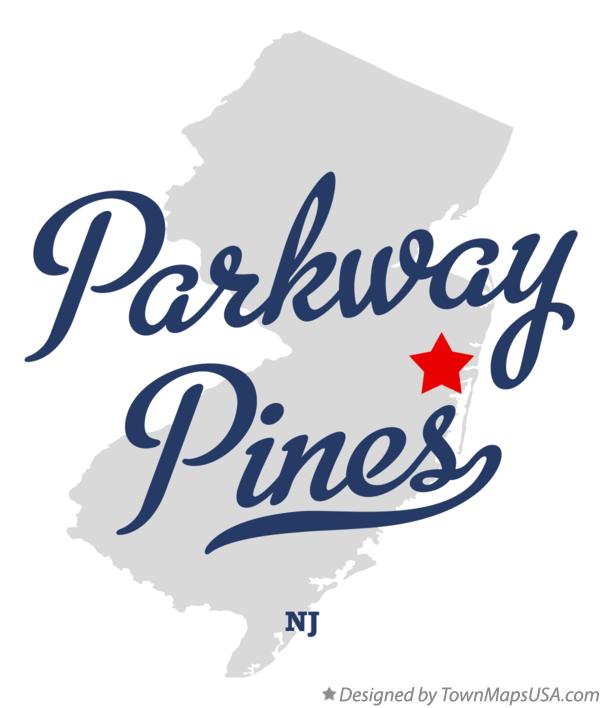 Map of Parkway Pines New Jersey NJ
