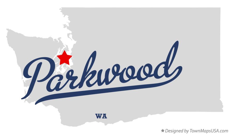 Map of Parkwood Washington WA