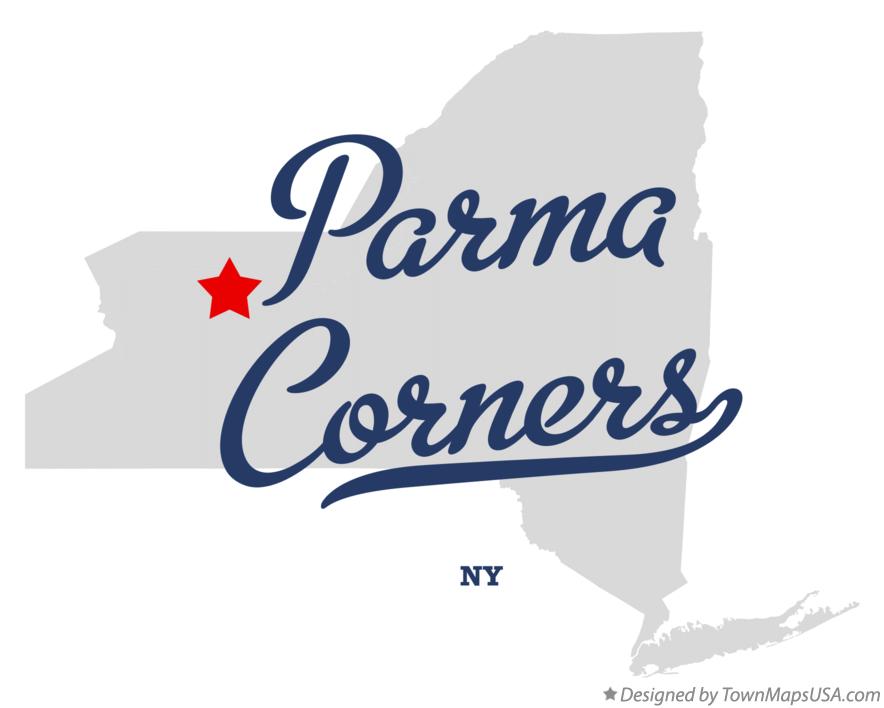 Map of Parma Corners New York NY