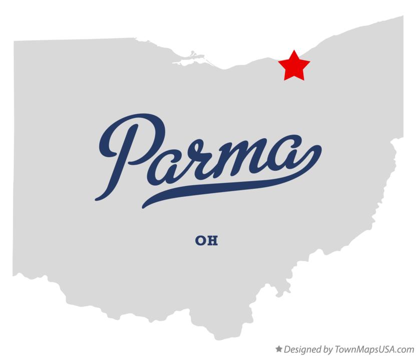 Map of Parma Ohio OH