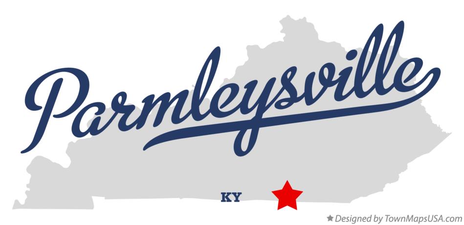 Map of Parmleysville Kentucky KY
