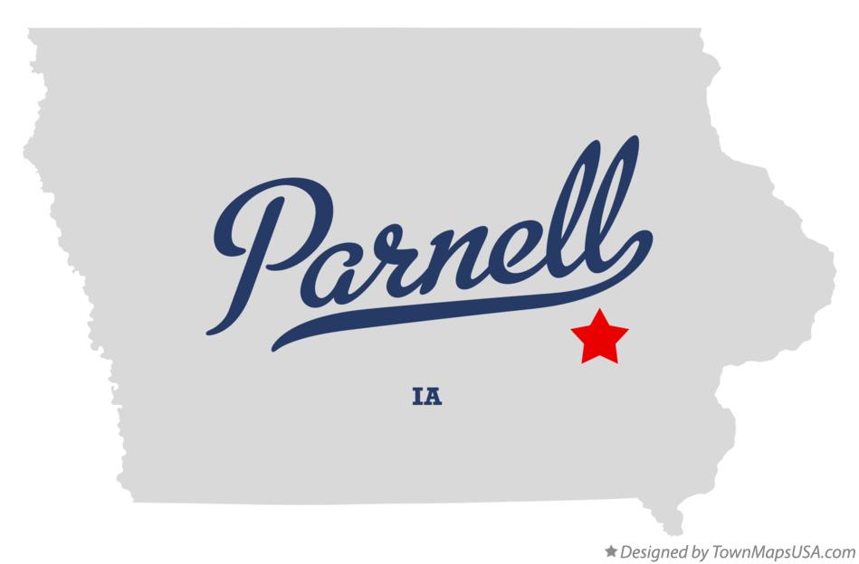Map of Parnell Iowa IA