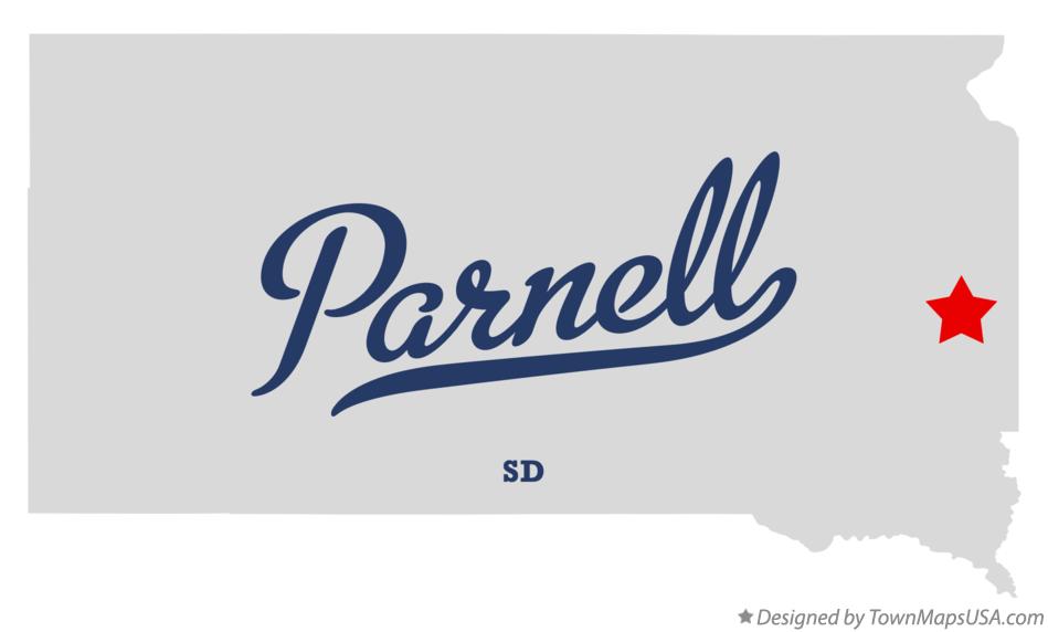 Map of Parnell South Dakota SD