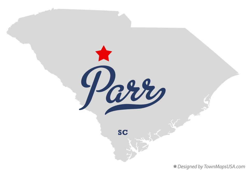 Map of Parr South Carolina SC