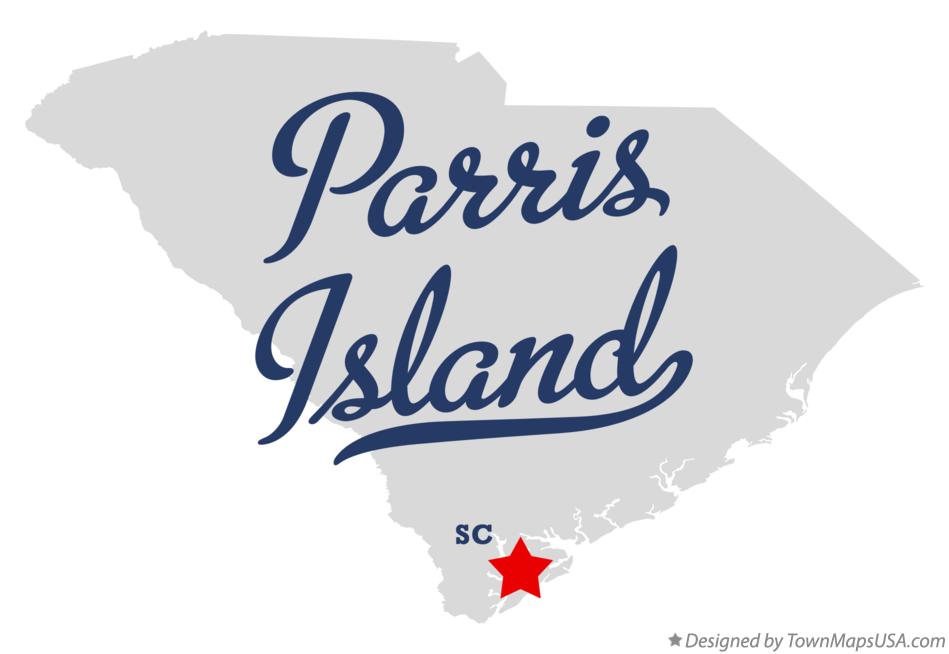 Map of Parris Island South Carolina SC