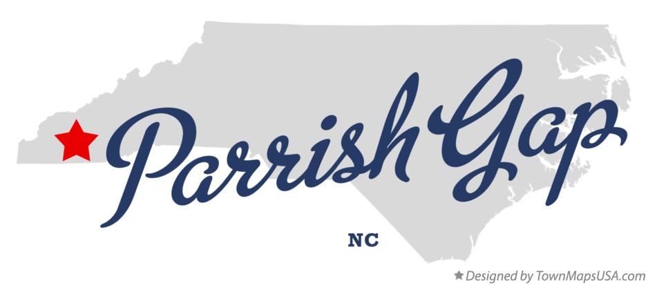 Map of Parrish Gap North Carolina NC