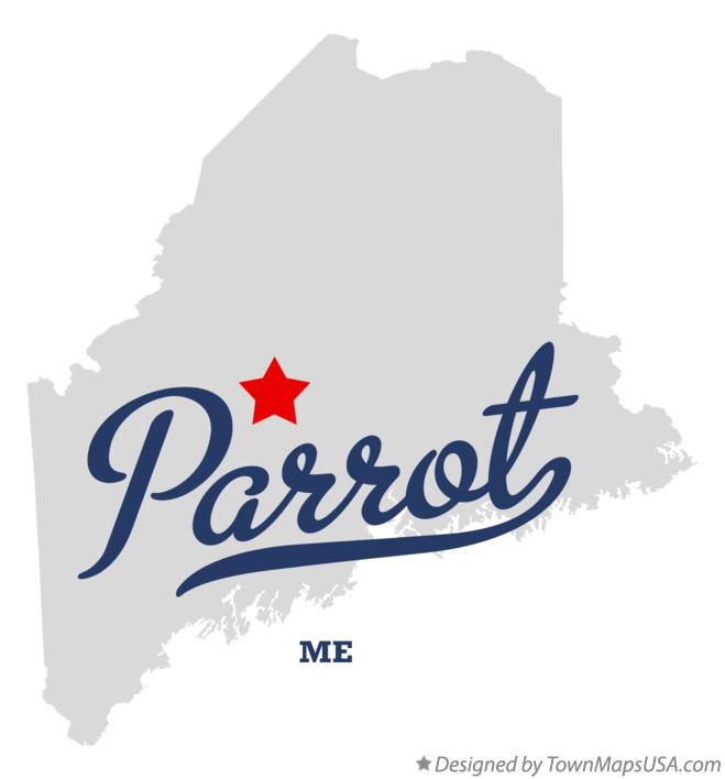Map of Parrot Maine ME