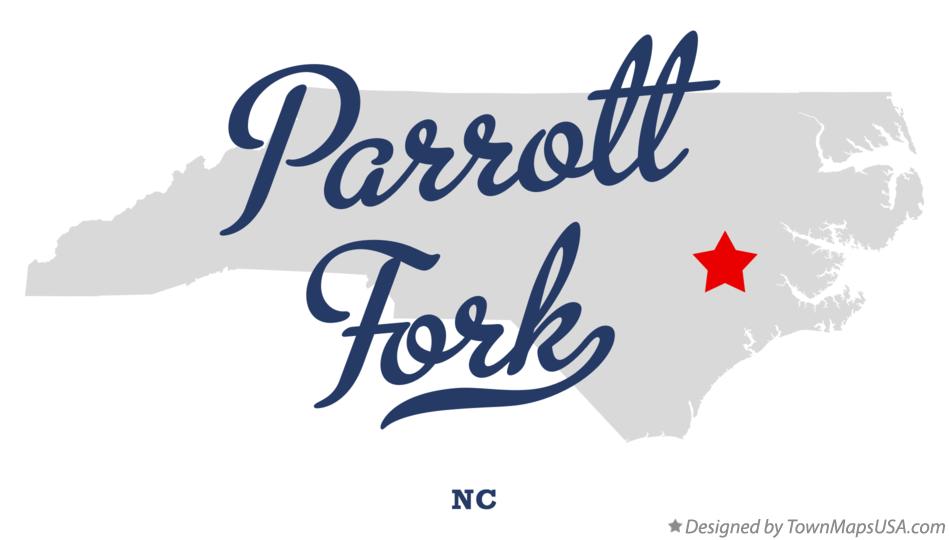 Map of Parrott Fork North Carolina NC
