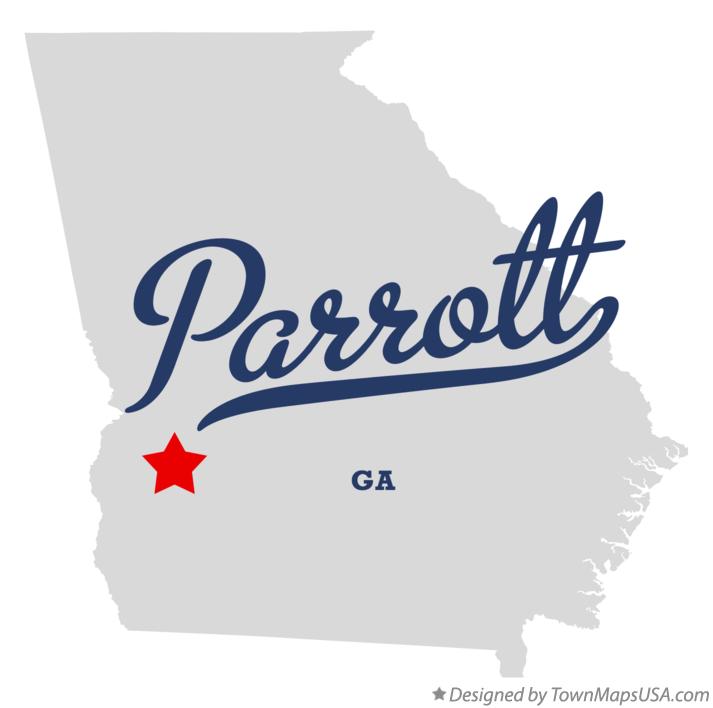 Map of Parrott Georgia GA
