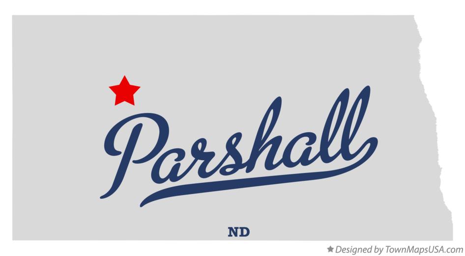 Map of Parshall North Dakota ND