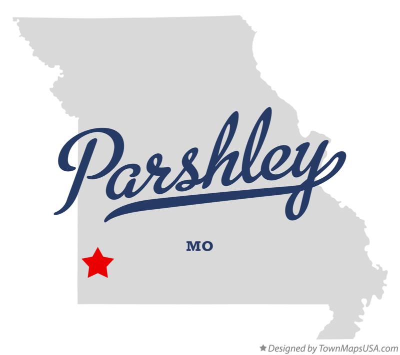 Map of Parshley Missouri MO