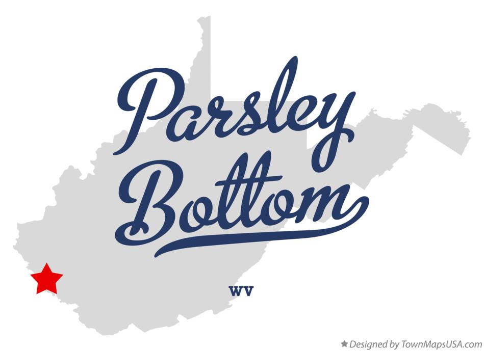 Map of Parsley Bottom West Virginia WV