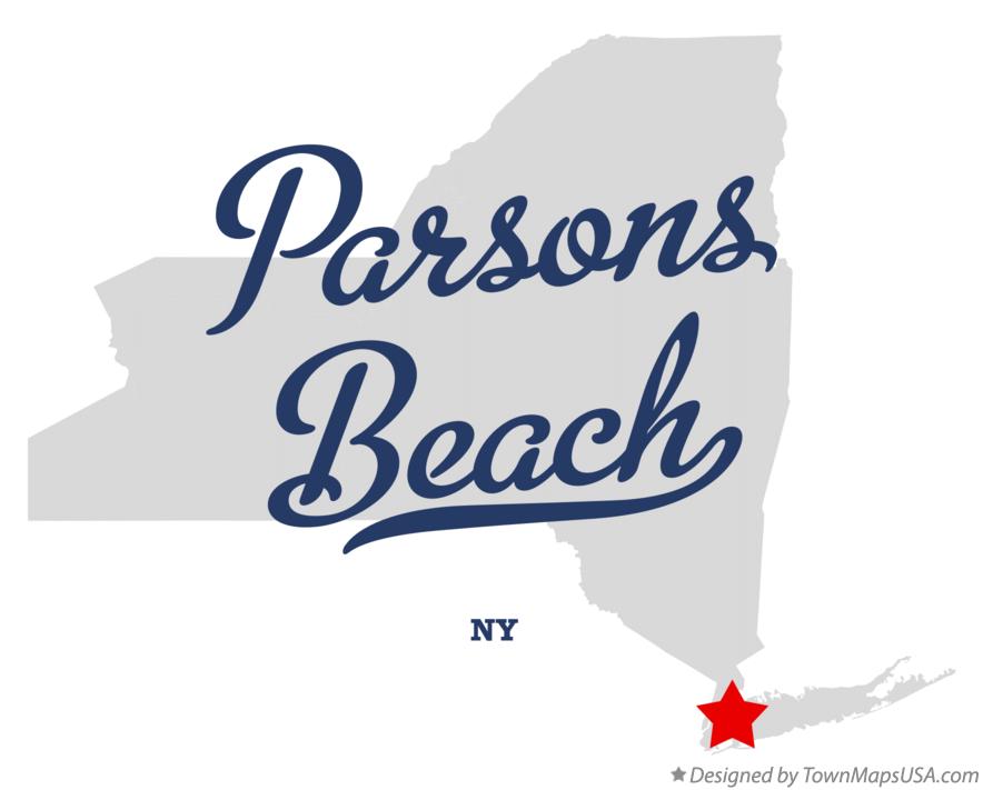 Map of Parsons Beach New York NY