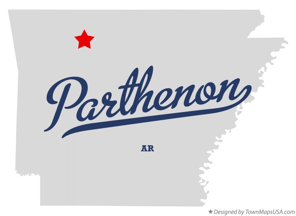Map of Parthenon Arkansas AR