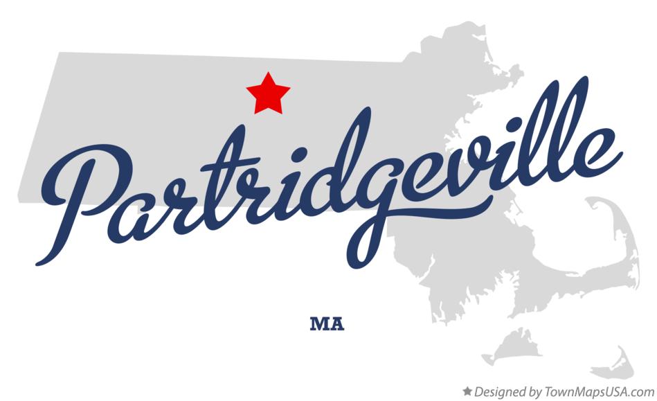 Map of Partridgeville Massachusetts MA
