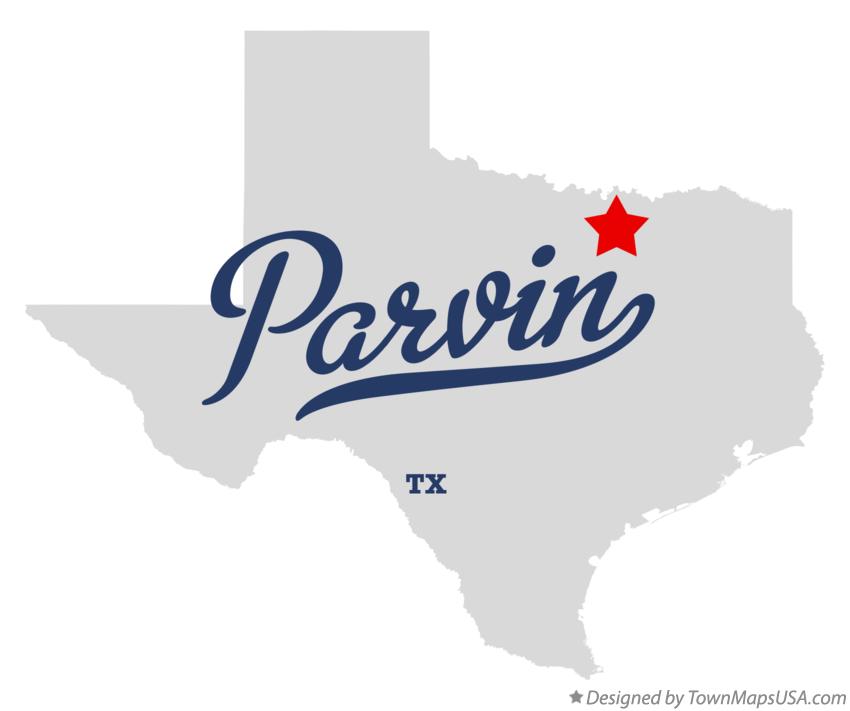 Map of Parvin Texas TX