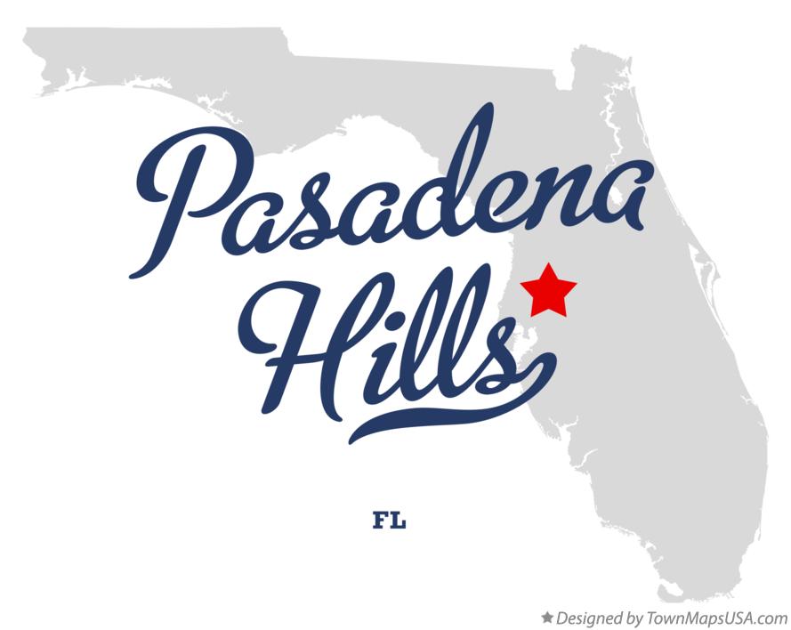 Map of Pasadena Hills Florida FL