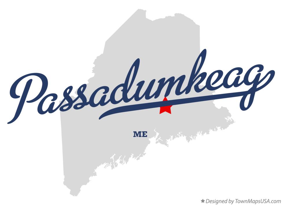 Map of Passadumkeag Maine ME