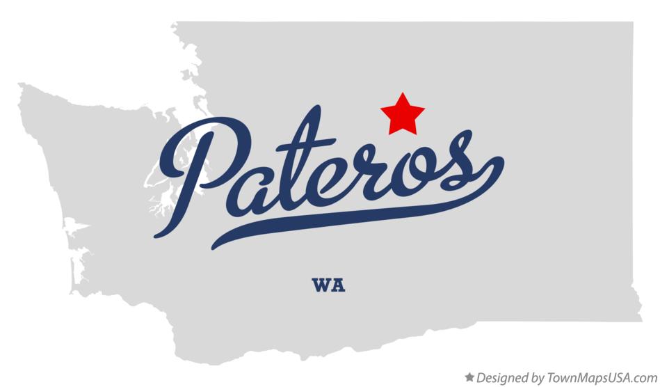 Map of Pateros Washington WA