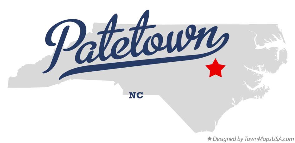 Map of Patetown North Carolina NC