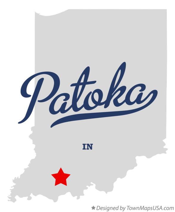 Map of Patoka Indiana IN