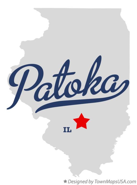 Map of Patoka Illinois IL