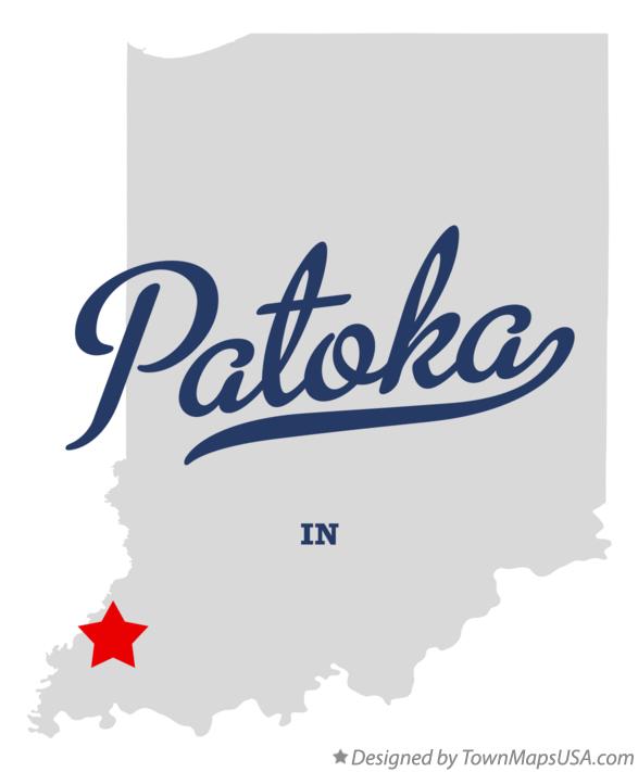 Map of Patoka Indiana IN