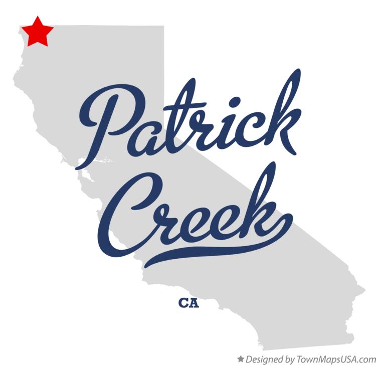 Map of Patrick Creek California CA