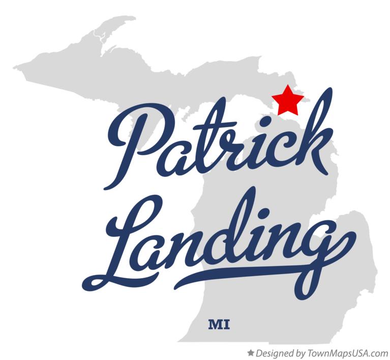 Map of Patrick Landing Michigan MI