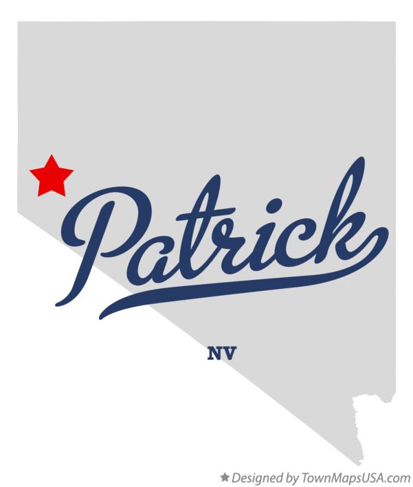 Map of Patrick Nevada NV