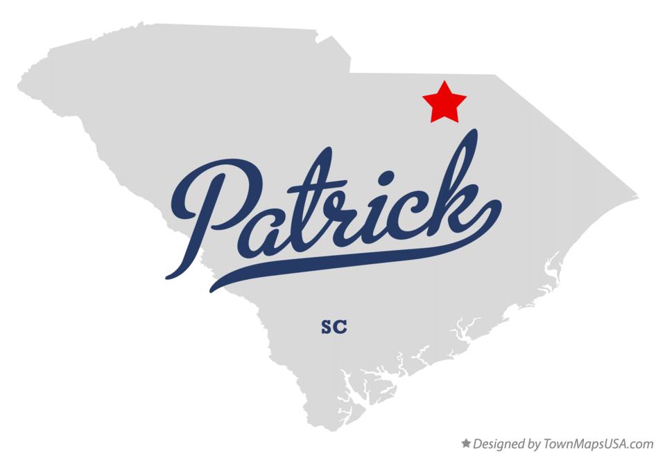 Map of Patrick South Carolina SC
