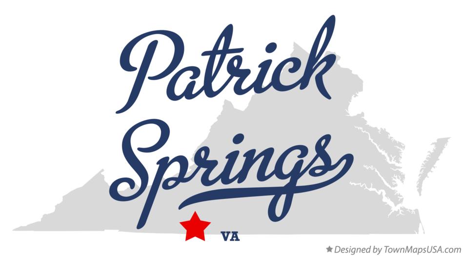 Map of Patrick Springs Virginia VA