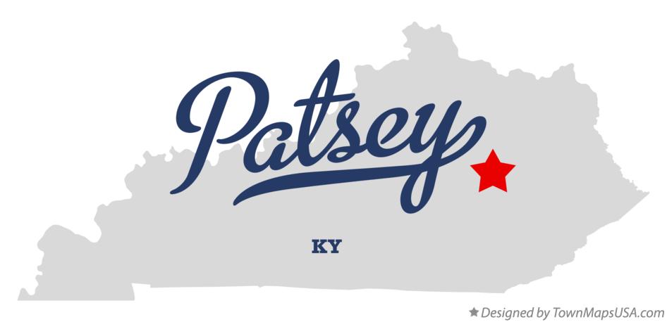 Map of Patsey Kentucky KY