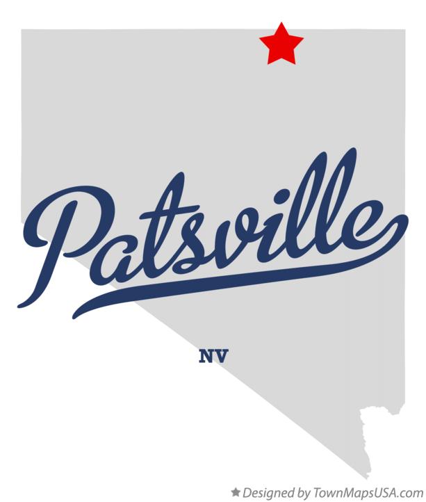 Map of Patsville Nevada NV